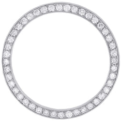 Naturel Diamant rond personnalisé en or blanc pour s'adapter à tous les modes de montre Rolex Date 4 ct