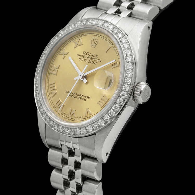 Nouveau cadran romain Date juste regarder acier inoxydable jubilé Bracelet Rolex