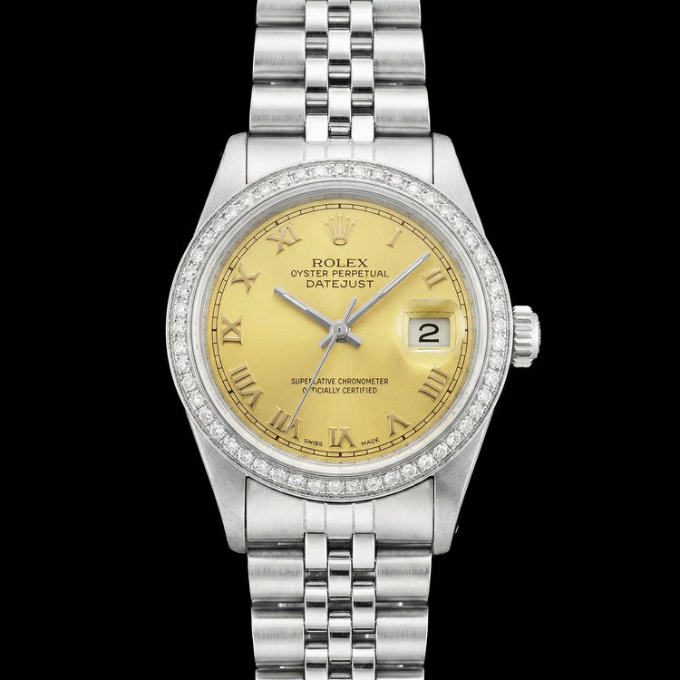 Nouveau cadran romain Date juste regarder acier inoxydable jubilé Bracelet Rolex
