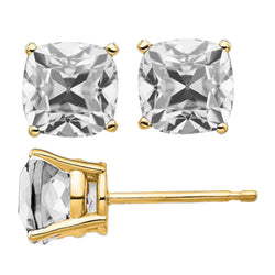 Puces d'Oreilles Or Jaune 14 Carats avec Diamant Fin – 11 carats