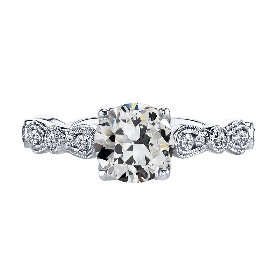 Diamant Fin Bague Nuptiale 2,50 carats Or Blanc 14 Carats – vue principale