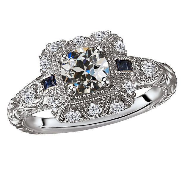 Éblouissant Diamant Fin Bague Nuptiale 1 carats – vue principale