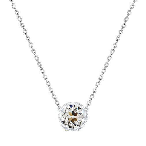 Brillant Pendentif Goutte 1-carats Or Blanc 14 Carats – vue principale