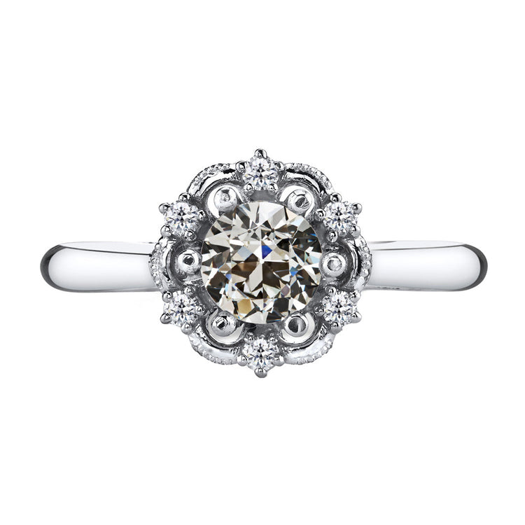 Diamant Fin Bague de Demande 1,50 carats Or Blanc 14 Carats – vue principale