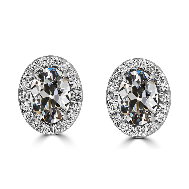 Diamant Fin Puces d'Oreilles 9,25 carats Or 14K Blanc – vue principale