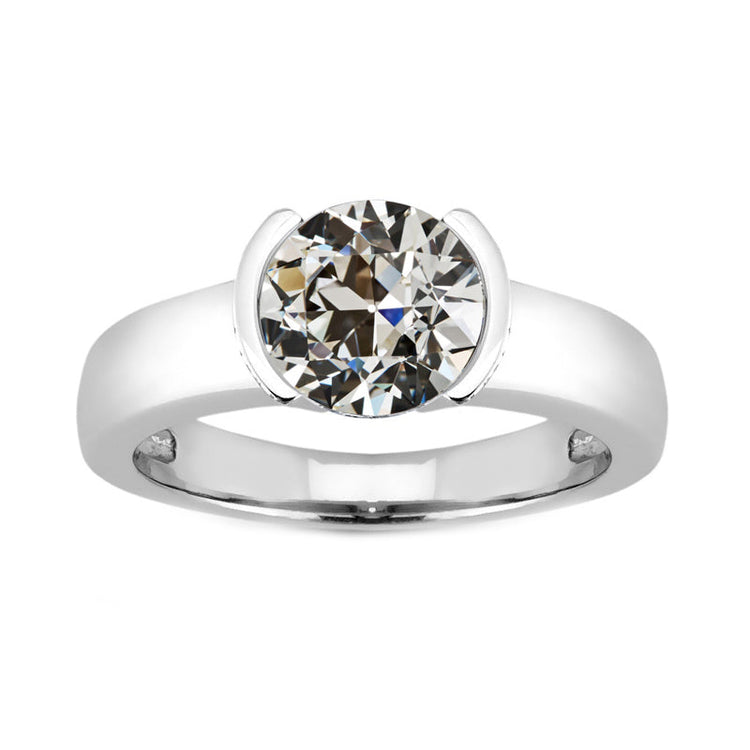 Fin Diamant Fin Bague Solitaire 2 carats – vue principale