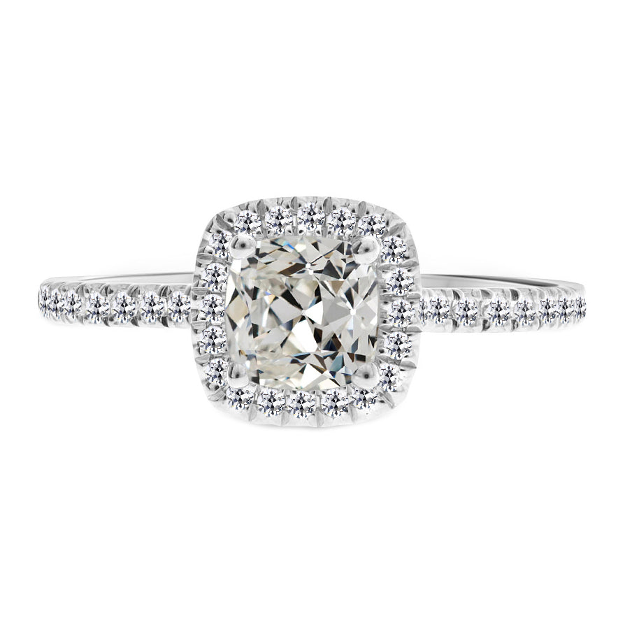 Diamant Bague de Fiançailles Halo – vue principale