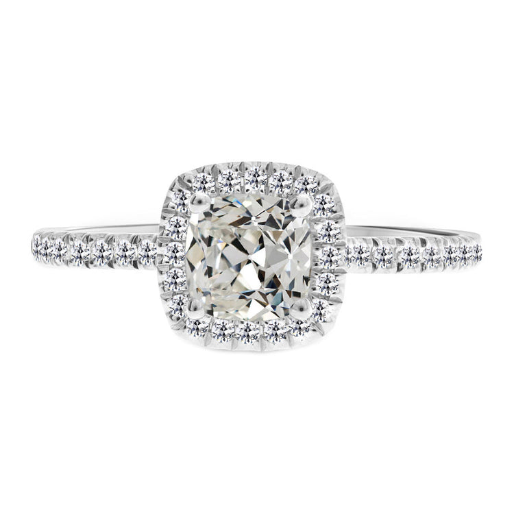 Diamant Bague de Fiançailles Halo – vue principale