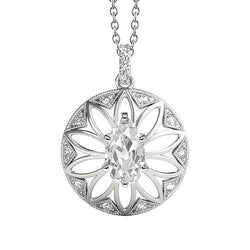 Diamant Taille Old Mine Collier Pendentif – 1,50 carats en Or