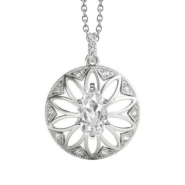 Fin Collier Pendentif 1,50 carats – vue principale