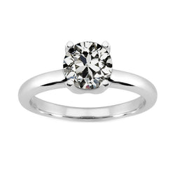 Coussin Antique Solitaire de Fiançailles – Diamant 2 carats Or
