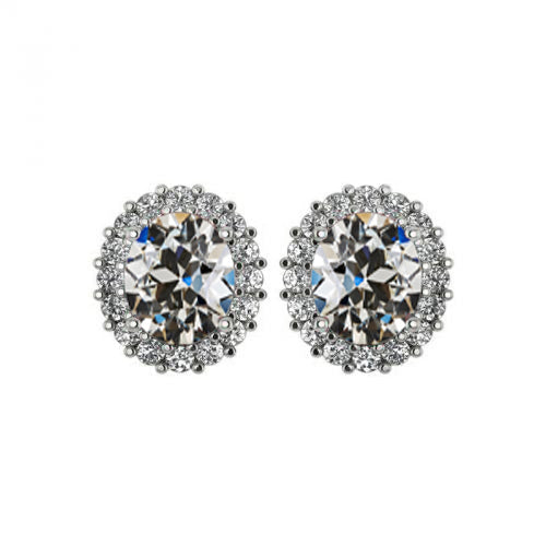 Brillant Puces d'Oreilles 1,50 carats Or Blanc 14 Carats – vue principale