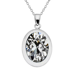 Diamant Coussin Antique Collier Pendentif – 4,50 carats en Or
