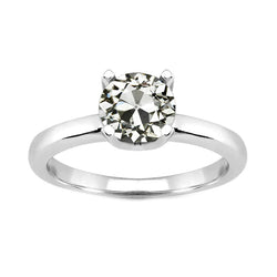 Étincelant Bague Mono-Pierre – Brillant 2 carats | HarryChadEnt