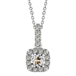 Diamant Fin Halo de luxe – 2,50 carats Or Blanc 14 Carats