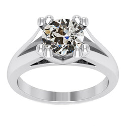 Brillant Bague Mono-Pierre – Or Blanc 14 Carats 3 carats