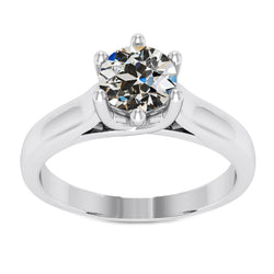 Diamant Bague Solitaire 2 carats – Or 14K Blanc