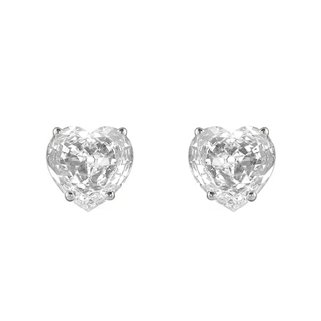 Chatoyant Diamant Fin Puces d'Oreilles 5 carats – vue de face