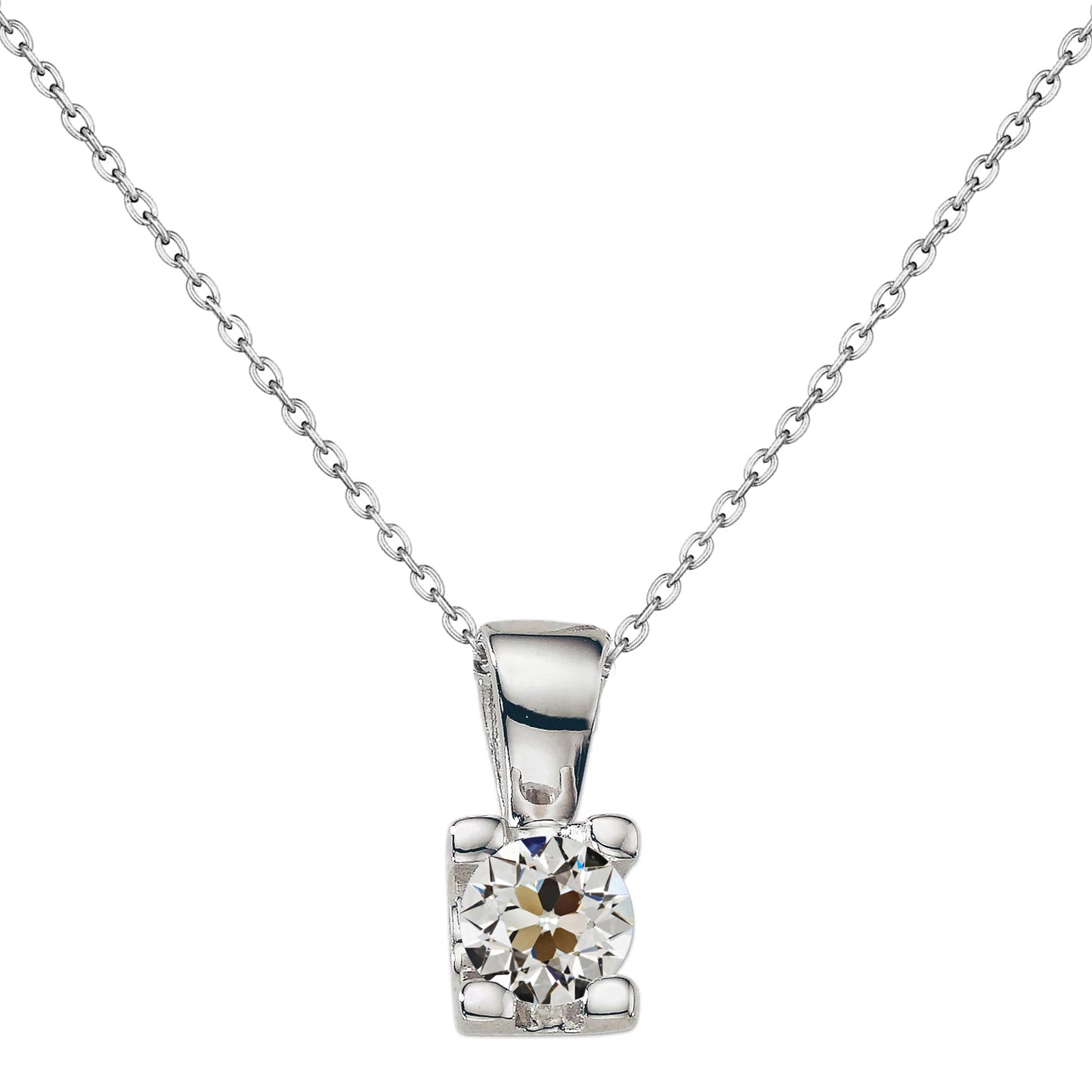 Brillant Pendentif Goutte 1,50-carats Or Blanc 14 Carats – vue principale