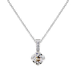 Diamant Fin Pendentif Goutte 1 carats – Or Blanc 14 Carats