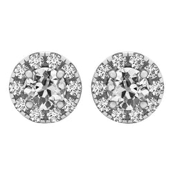 Brillant Diamant Boucles d'Oreilles 5,50 carats – Or 14K Blanc