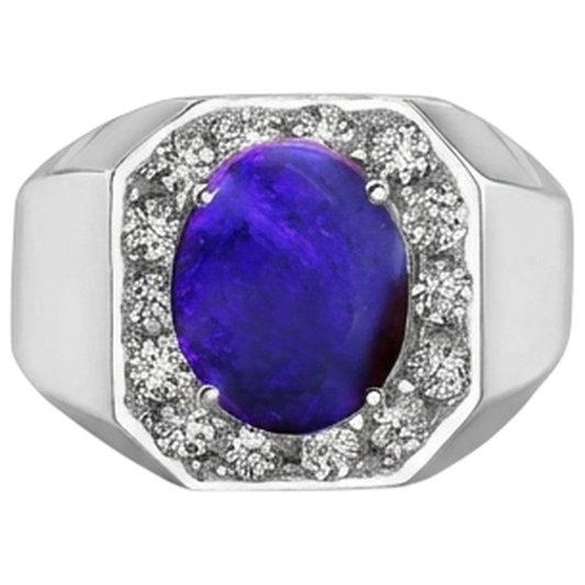 Opale de Foudre Bijoux de Bague Pour Homme en Diamant