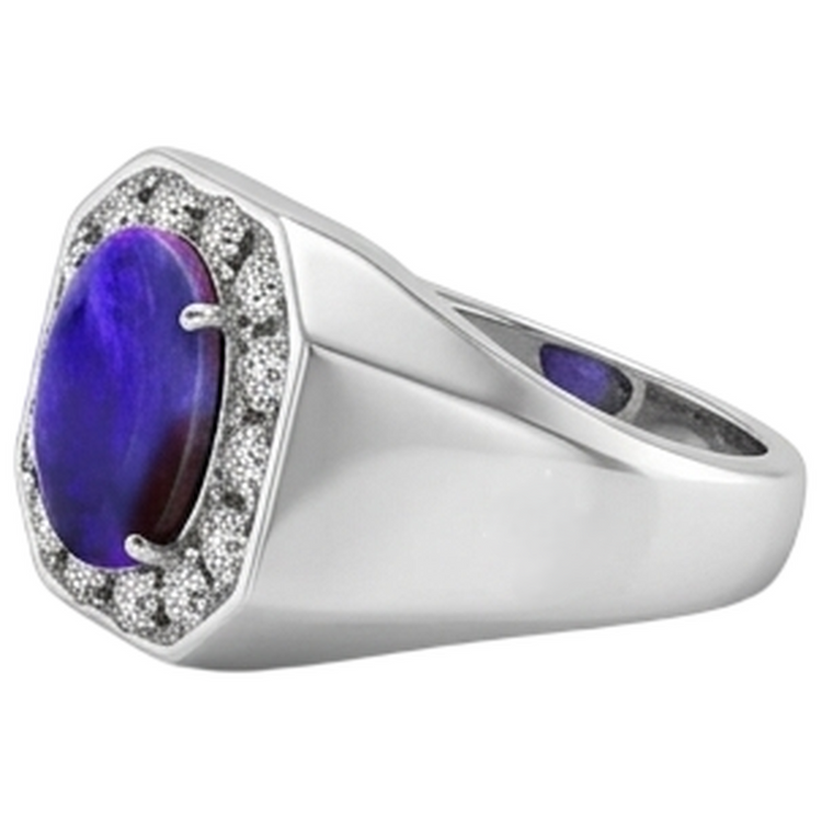 Opale de Foudre Bijoux de Bague Pour Homme en Diamant