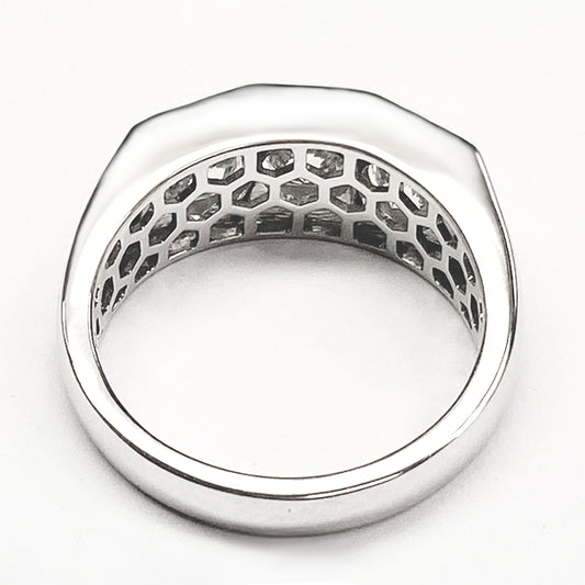 Or Bague Hommes Diamant Coupe Ronde Cultivée En Laboratoire Bijoux Pour Hommes 10K