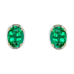 Émeraude Gemstone Earring – GIA Certifié 2,50 carats Or 14K
