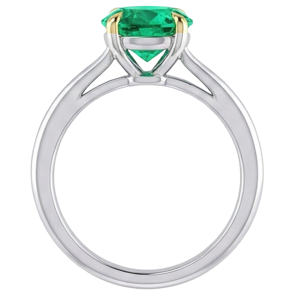 Rayonnant Bague Pierre de Couleur 3,50 carats – vue arrière