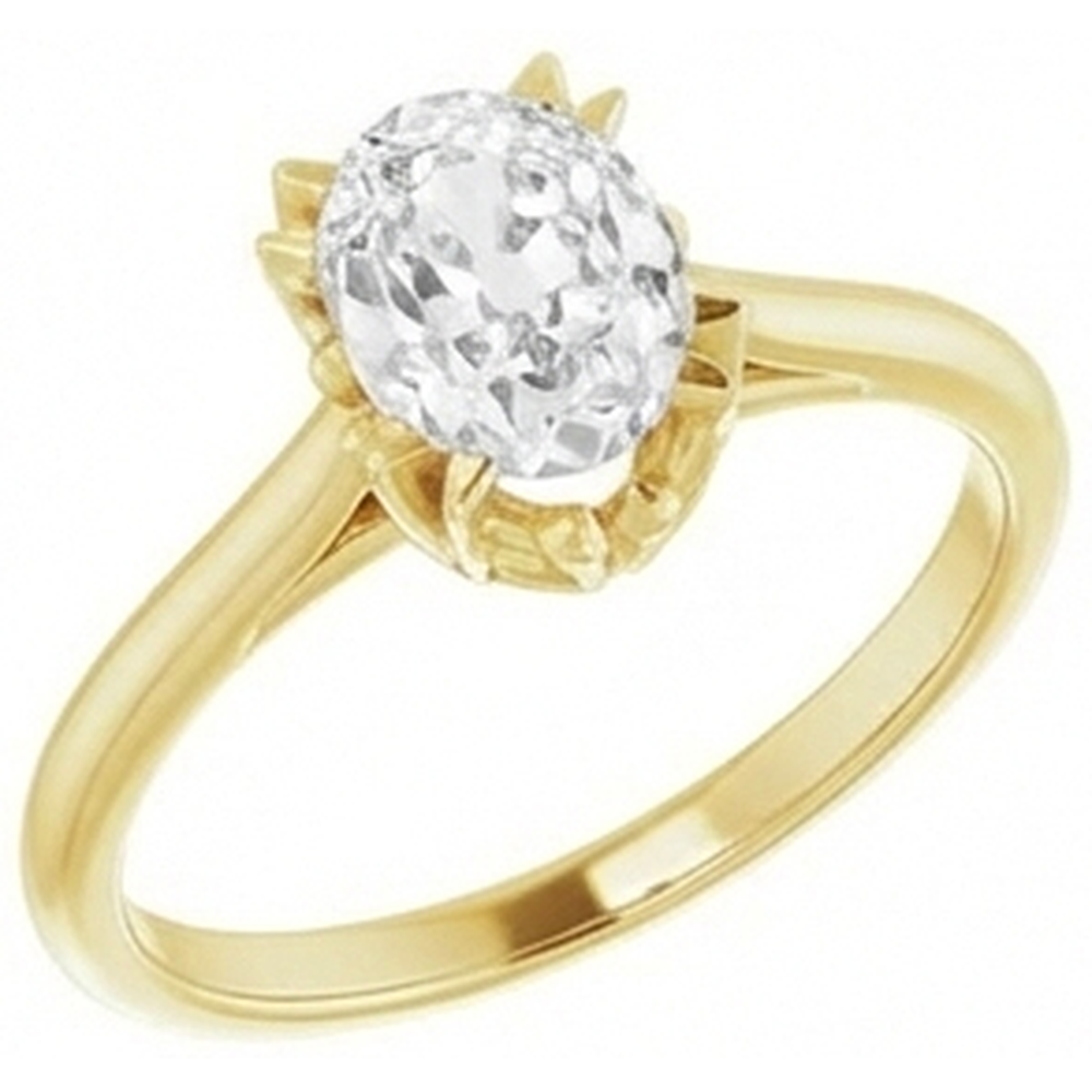 Brillant Bague Solitaire – vue de face