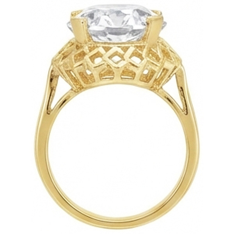 Rayonnant Solitaire de Fiançailles 5 carats – vue d'angle