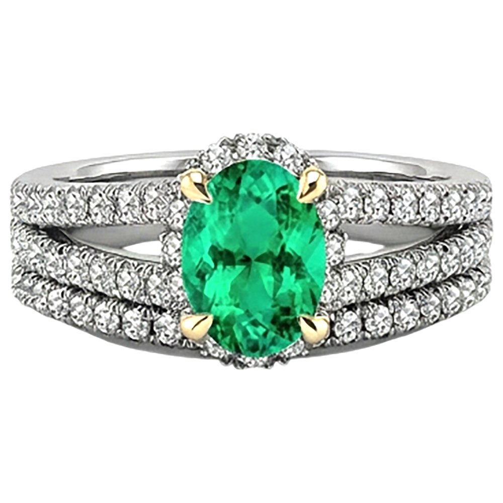 Intemporel Bague avec Gemme 2,50 carats – vue de face