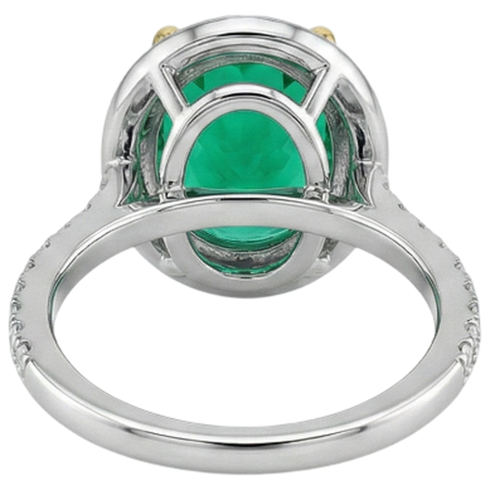 Élégant Bague Pierre Précieuse 3,50 carats – vue de dessus
