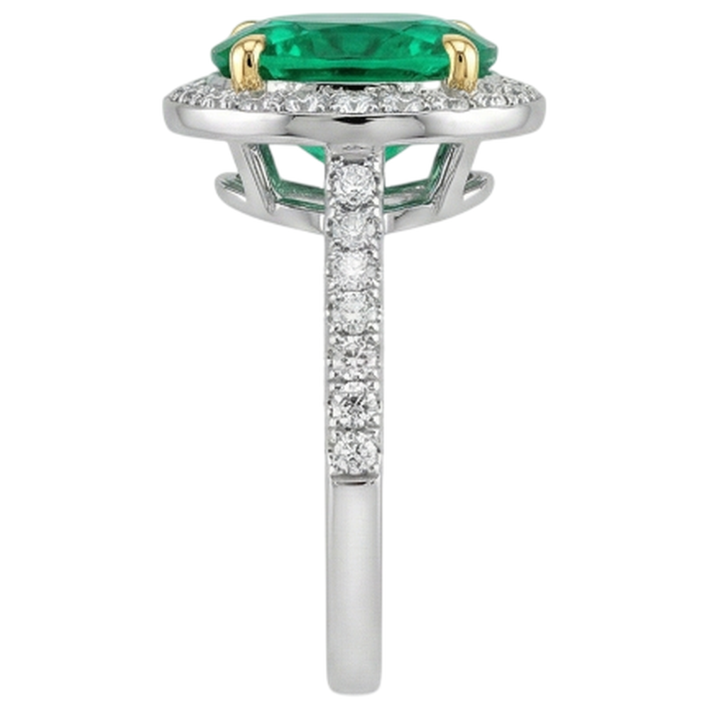 Élégant Bague Pierre Précieuse 3,50 carats – vue de profil