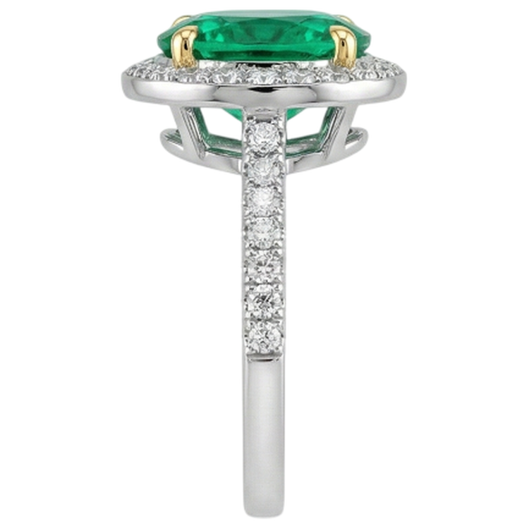 Élégant Bague Pierre Précieuse 3,50 carats – vue de profil