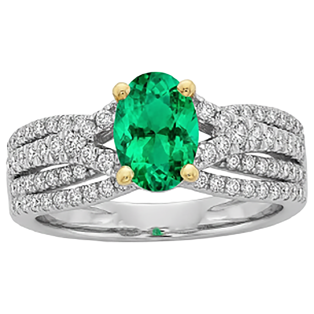 Artisanal Bague Pierre Précieuse 2,50 carats – vue de profil