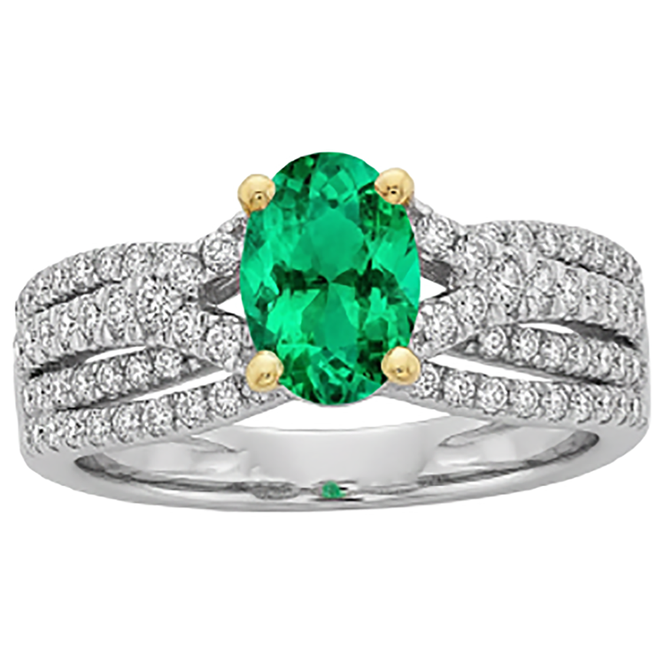 Artisanal Bague Pierre Précieuse 2,50 carats – vue de profil