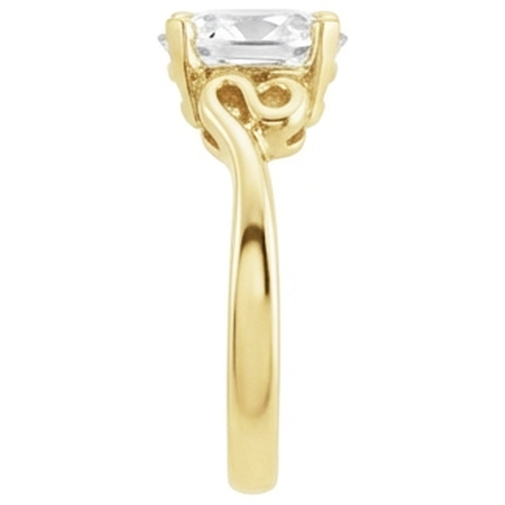 Fait à la main Solitaire de Fiançailles 5 carats – vue d'angle