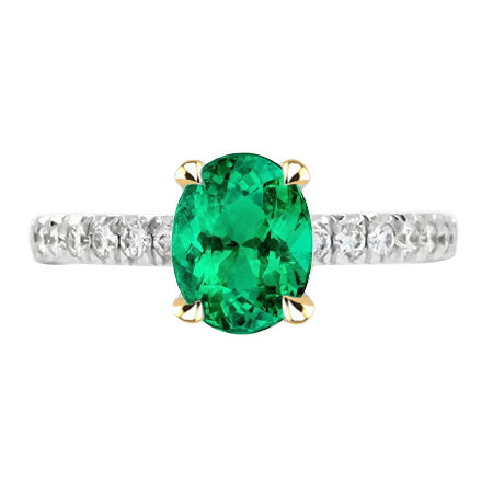 De luxe Bague Pierre de Couleur 2 carats – vue principale