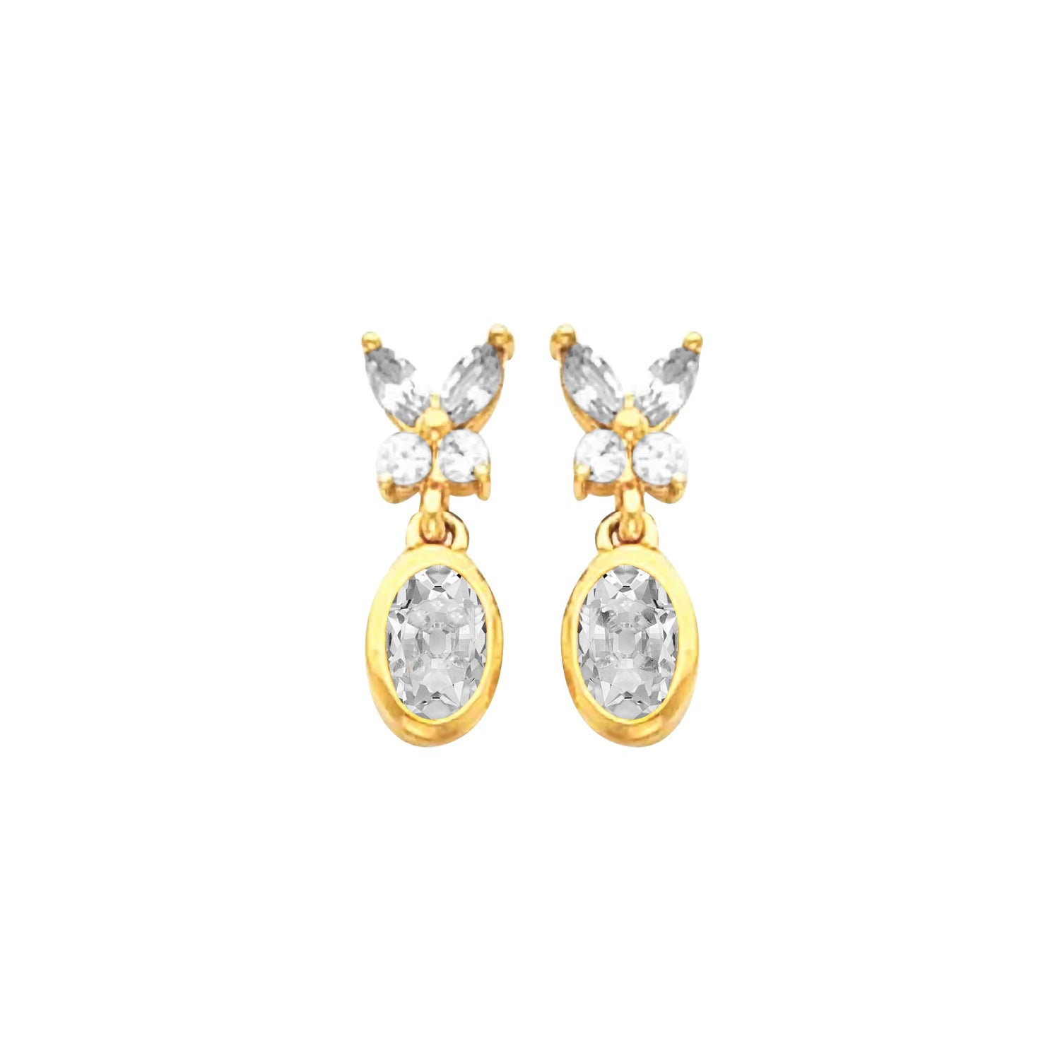Haut de gamme Diamant Pendants d'Oreilles 3 carats – vue principale