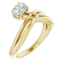 Tige Fendue Diamant Solitaire de Fiançailles 2 carats – Or Jaune