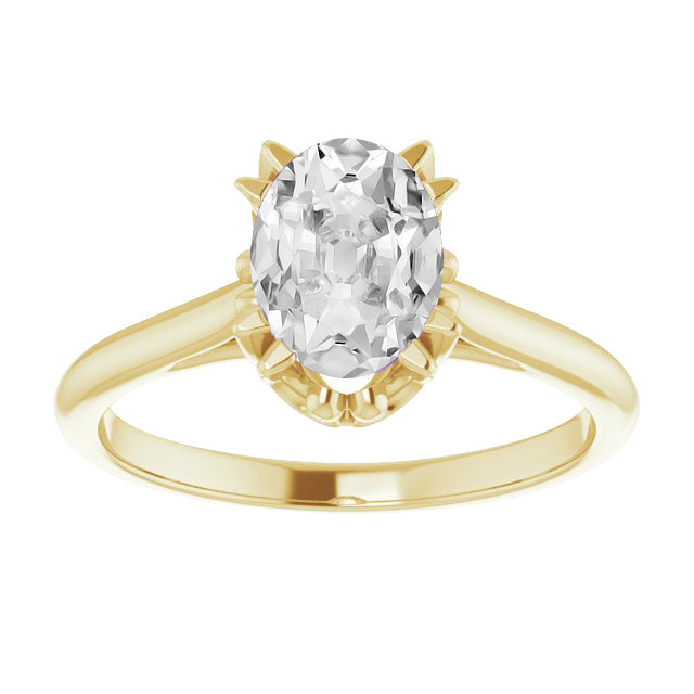 Brillant Bague Solitaire 4-carats Or Jaune 14 Carats – vue principale