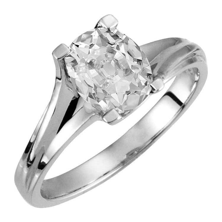 Élégant Brillant Bague Solitaire 5 carats – vue principale