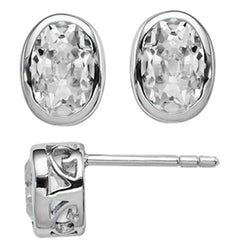 Brillant Boucles d'Oreilles de luxe – 5,50 carats Or Blanc 14