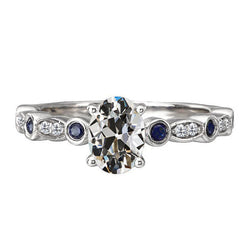 Anniversary Ring Or Blanc 14 Carats avec Diamant Fin – 3 carats