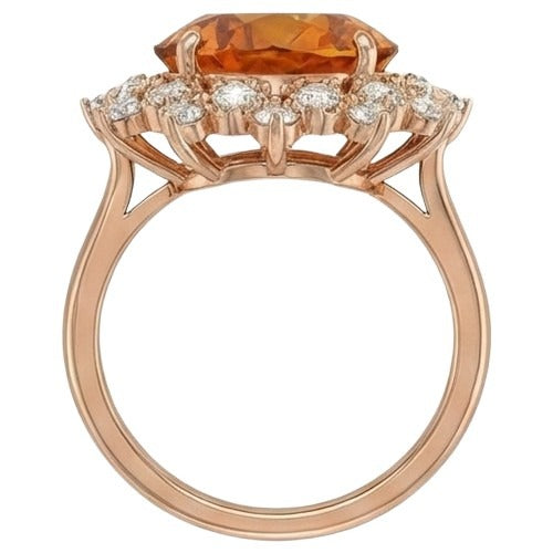 Élégant Bague Pierre de Couleur 14,50 carats – vue d'angle