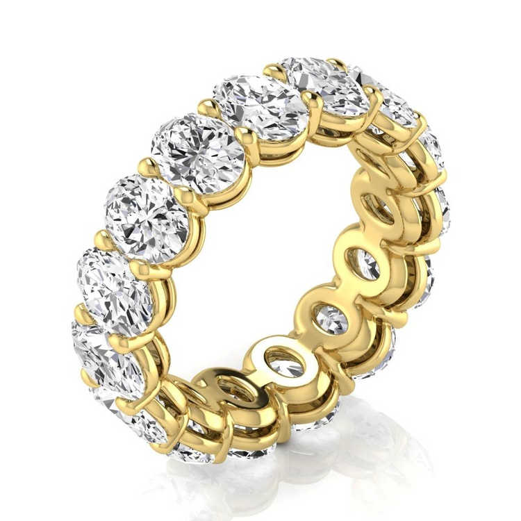 Eternity Band Or Jaune 14 Carats avec Diamant – vue principale