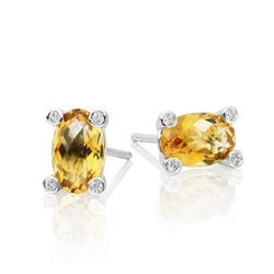 Citrine Dorée Pureté VVS Gemstone Earring 30,80 carats en Or