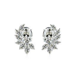Diamant Coussin Antique Puces d'Oreilles 1,50 carats en Or 14K